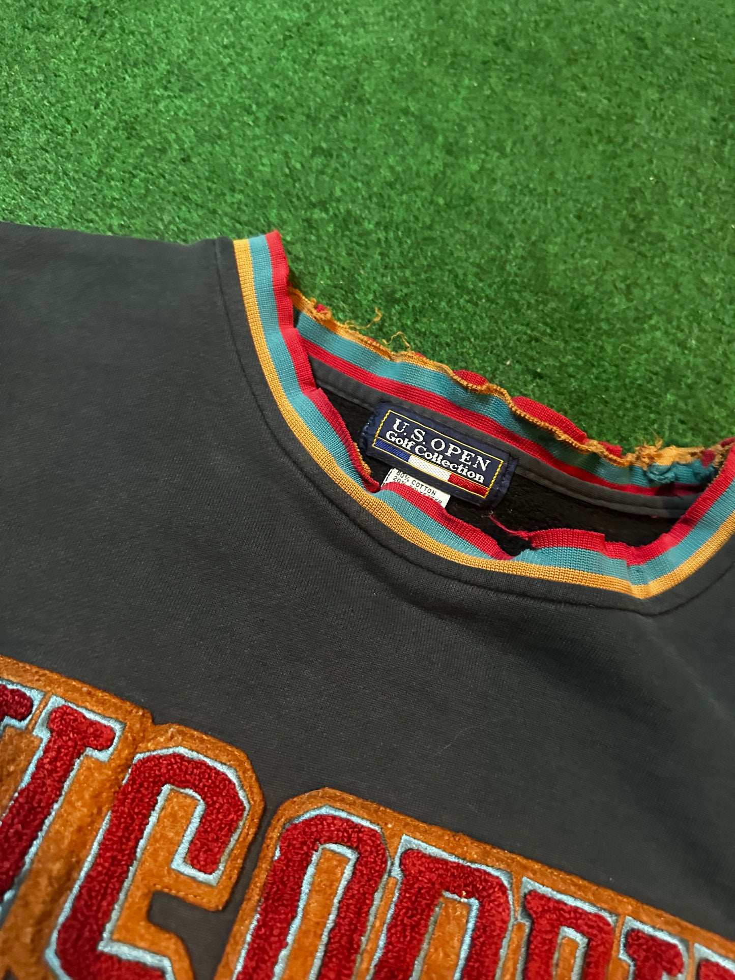 Vintage Distressed US Open Pullover