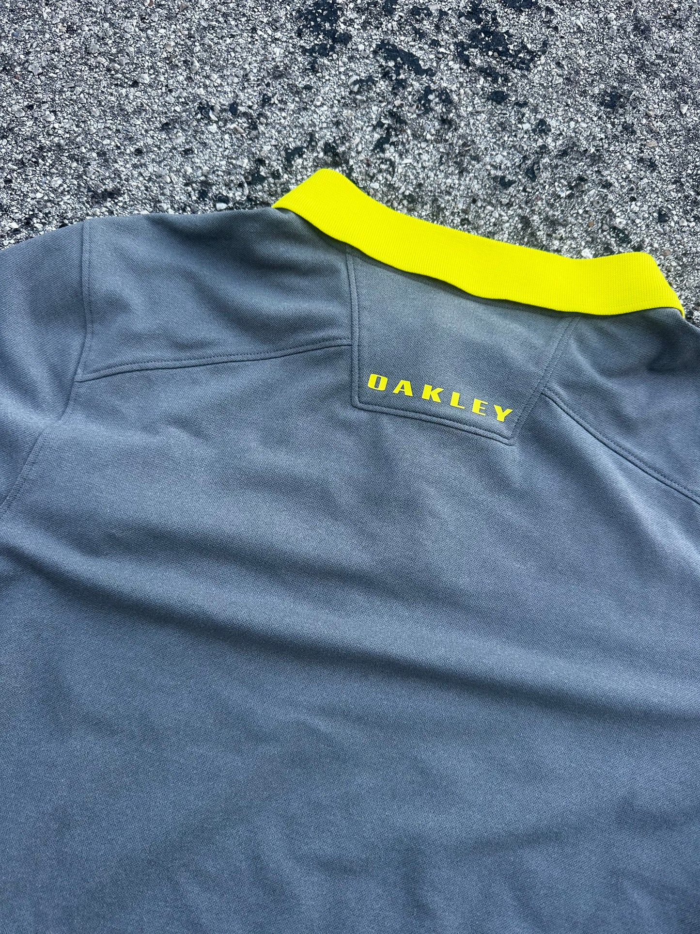 Yellow Trim Oakley Polo
