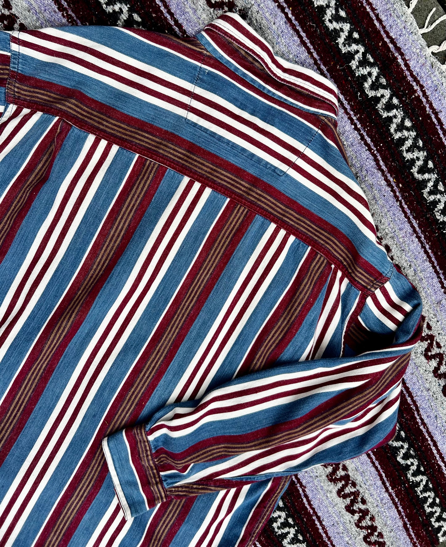 Vintage Striped Button Up