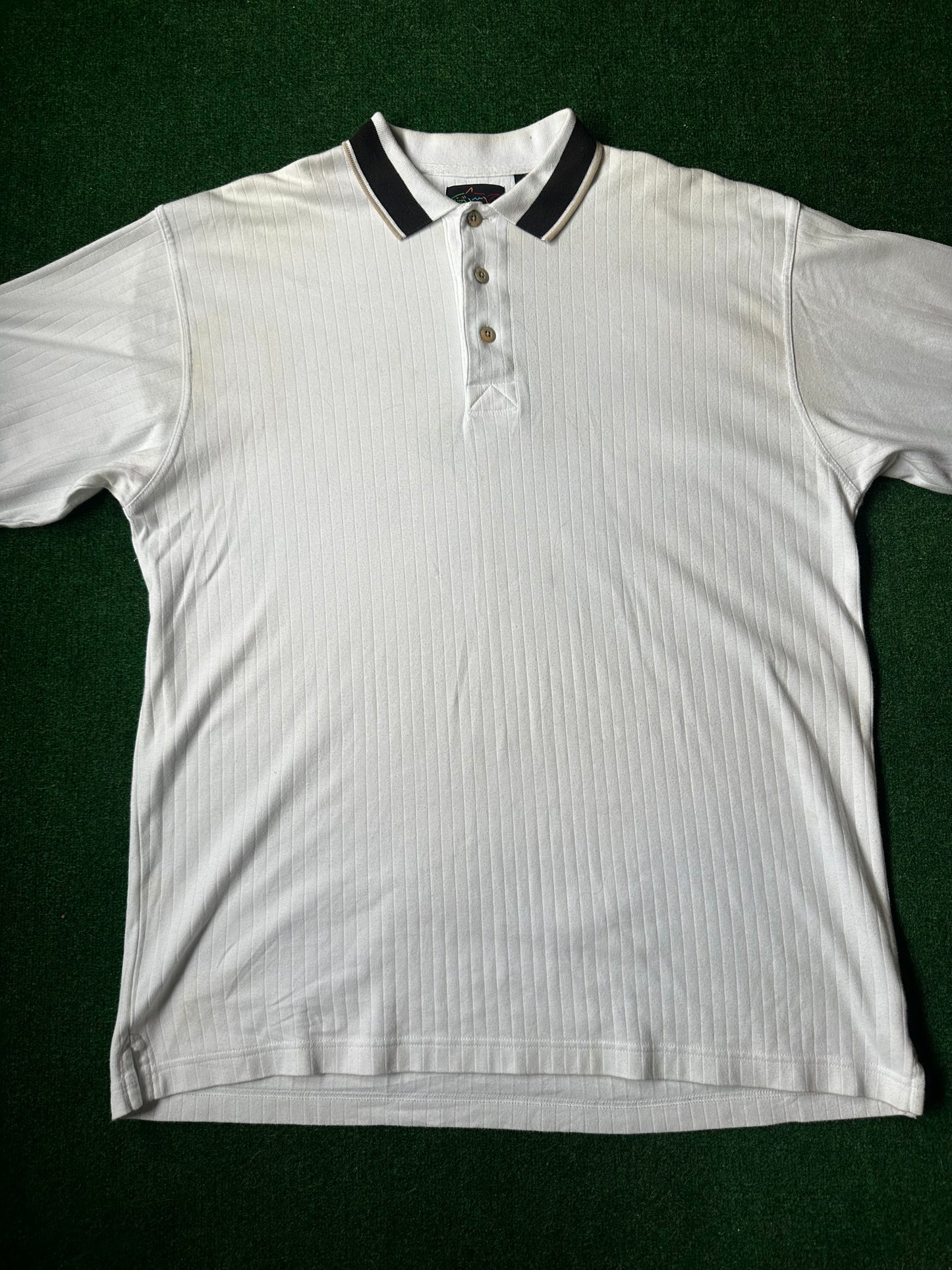 Vintage Greg Norman Ribbed Polo