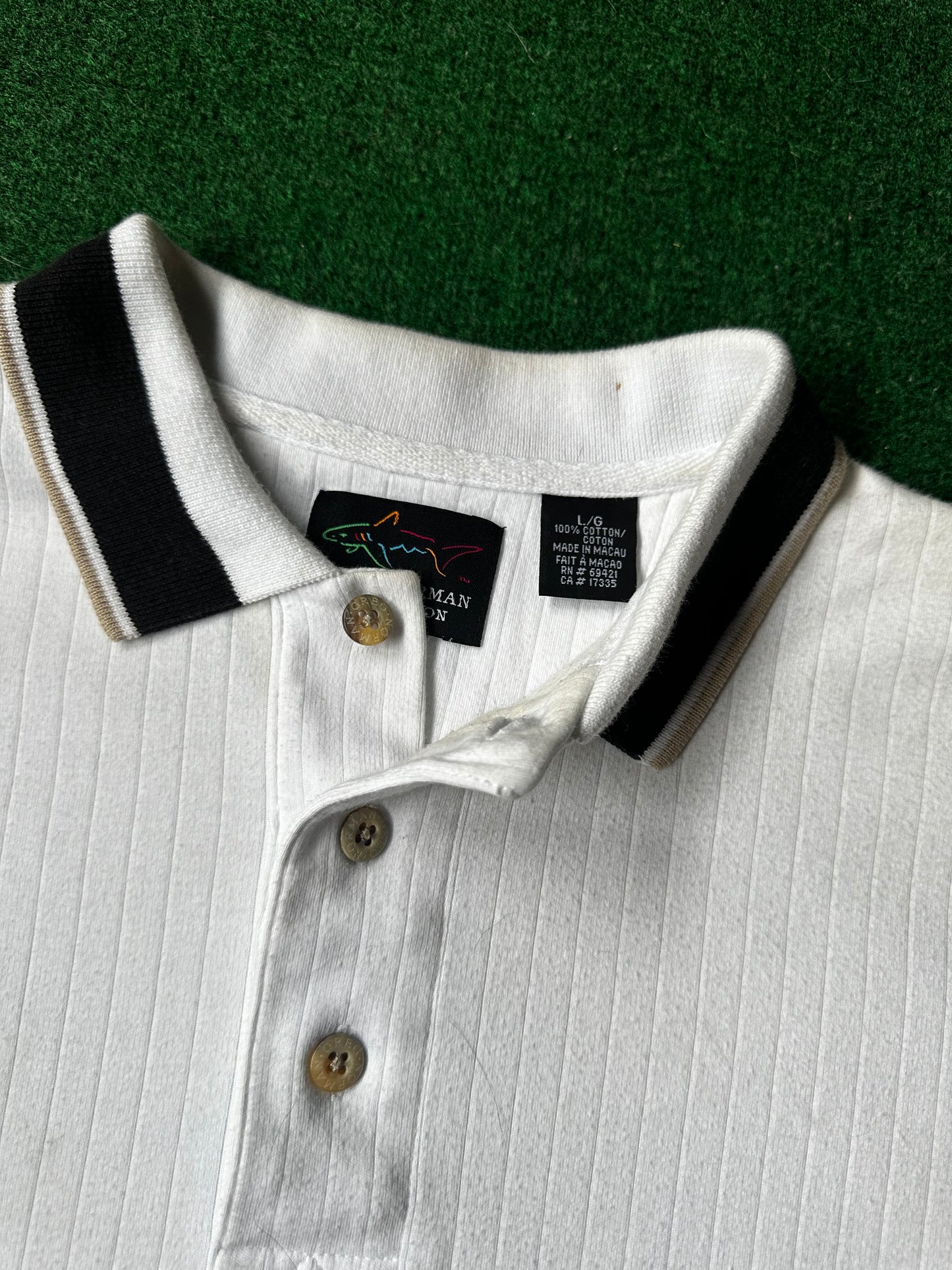 Vintage Greg Norman Ribbed Polo