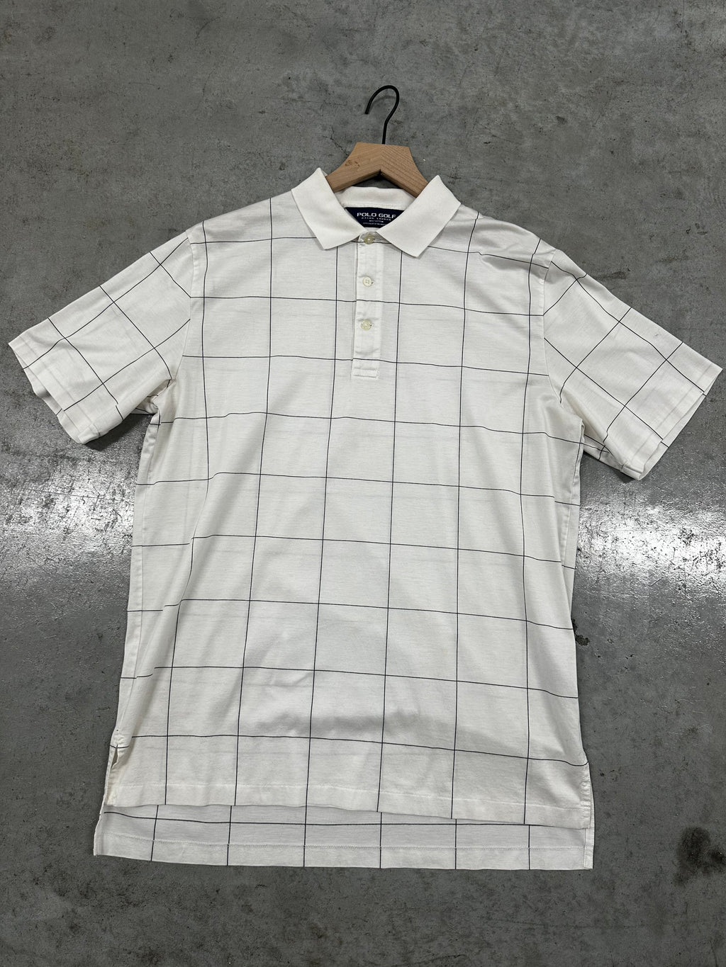 Vintage Polo Golf Checkered Polo (M)