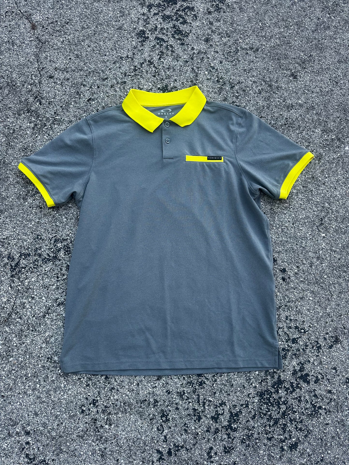 Yellow Trim Oakley Polo