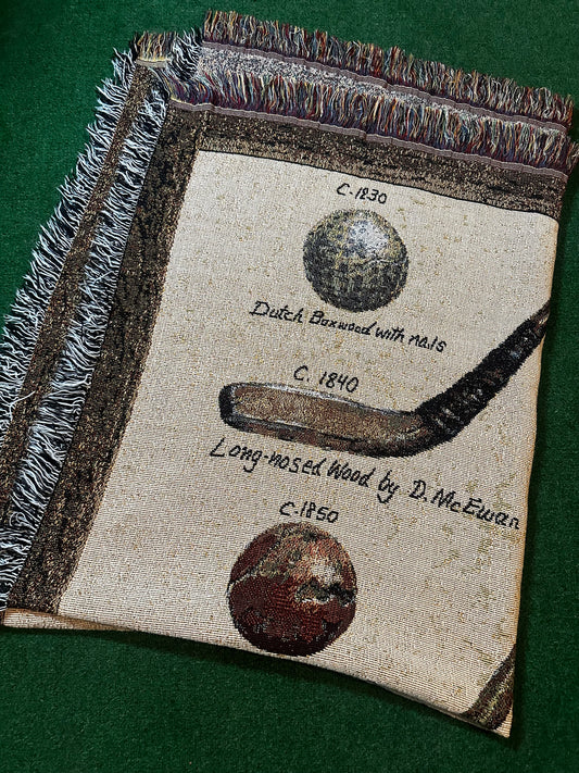 Vintage Golf Throw Blanket