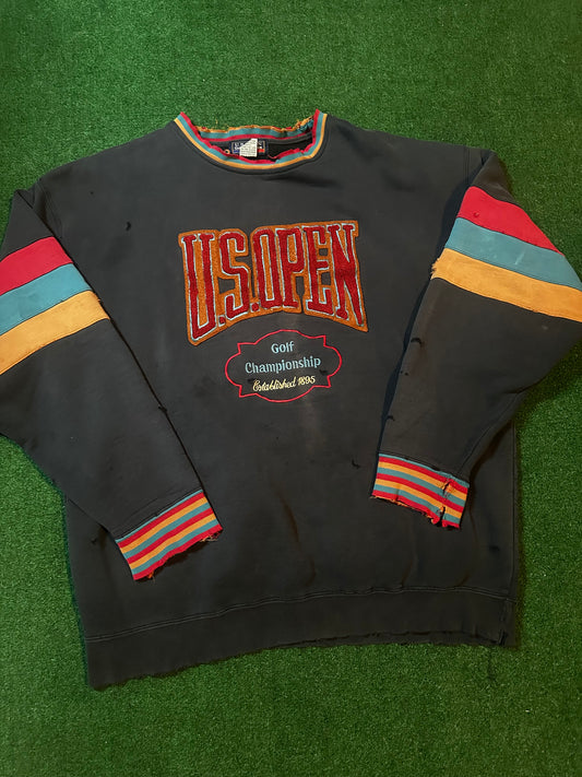 Vintage Distressed US Open Pullover