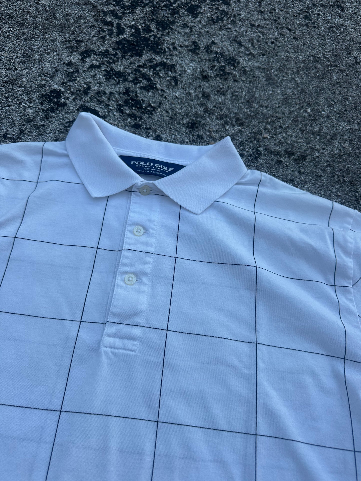 Vintage Polo Golf Checkered Polo